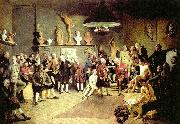 Johann Zoffany the founders of the royal academy of arts Spain oil painting artist